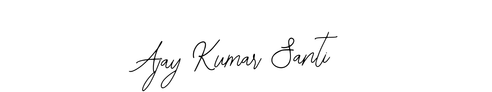 Design your own signature with our free online signature maker. With this signature software, you can create a handwritten (Bearetta-2O07w) signature for name Ajay Kumar Santi. Ajay Kumar Santi signature style 12 images and pictures png