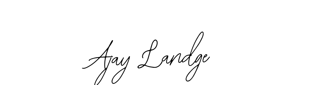 Similarly Bearetta-2O07w is the best handwritten signature design. Signature creator online .You can use it as an online autograph creator for name Ajay Landge. Ajay Landge signature style 12 images and pictures png