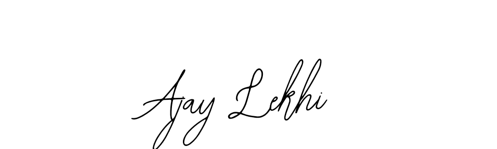 Also You can easily find your signature by using the search form. We will create Ajay Lekhi name handwritten signature images for you free of cost using Bearetta-2O07w sign style. Ajay Lekhi signature style 12 images and pictures png
