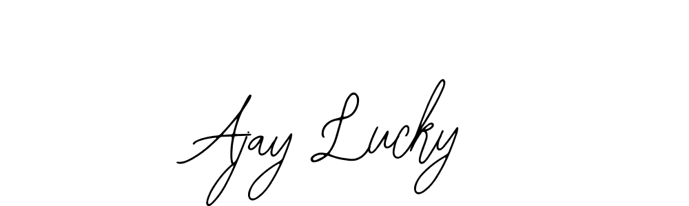 See photos of Ajay Lucky official signature by Spectra . Check more albums & portfolios. Read reviews & check more about Bearetta-2O07w font. Ajay Lucky signature style 12 images and pictures png