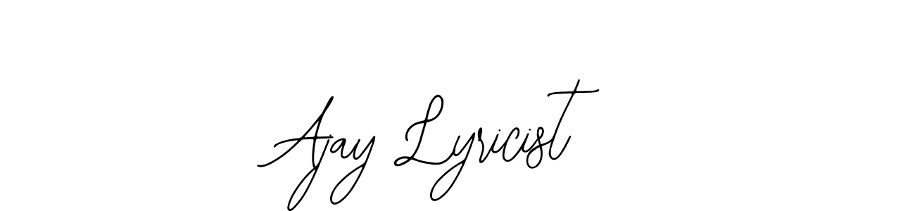 It looks lik you need a new signature style for name Ajay Lyricist. Design unique handwritten (Bearetta-2O07w) signature with our free signature maker in just a few clicks. Ajay Lyricist signature style 12 images and pictures png