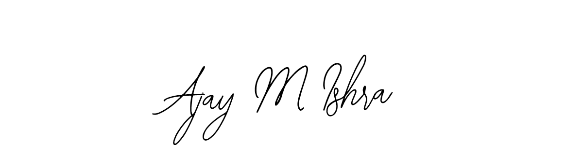 Ajay M Ishra stylish signature style. Best Handwritten Sign (Bearetta-2O07w) for my name. Handwritten Signature Collection Ideas for my name Ajay M Ishra. Ajay M Ishra signature style 12 images and pictures png