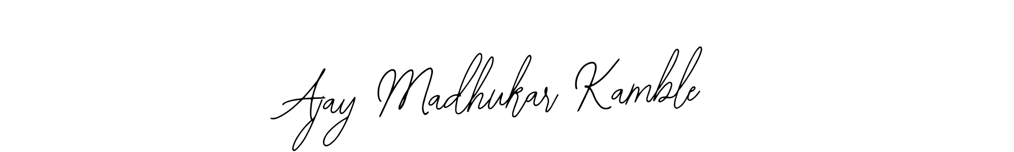 You should practise on your own different ways (Bearetta-2O07w) to write your name (Ajay Madhukar Kamble) in signature. don't let someone else do it for you. Ajay Madhukar Kamble signature style 12 images and pictures png