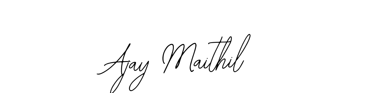 Use a signature maker to create a handwritten signature online. With this signature software, you can design (Bearetta-2O07w) your own signature for name Ajay Maithil. Ajay Maithil signature style 12 images and pictures png