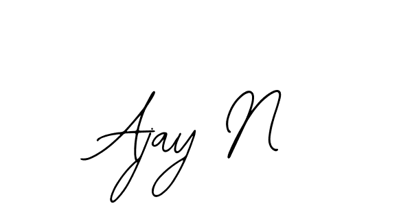 Use a signature maker to create a handwritten signature online. With this signature software, you can design (Bearetta-2O07w) your own signature for name Ajay N. Ajay N signature style 12 images and pictures png