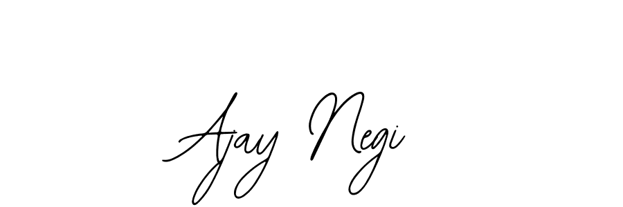 Use a signature maker to create a handwritten signature online. With this signature software, you can design (Bearetta-2O07w) your own signature for name Ajay Negi. Ajay Negi signature style 12 images and pictures png