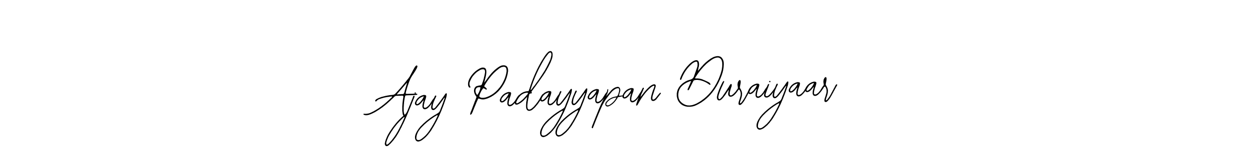 Also You can easily find your signature by using the search form. We will create Ajay Padayyapan Duraiyaar name handwritten signature images for you free of cost using Bearetta-2O07w sign style. Ajay Padayyapan Duraiyaar signature style 12 images and pictures png