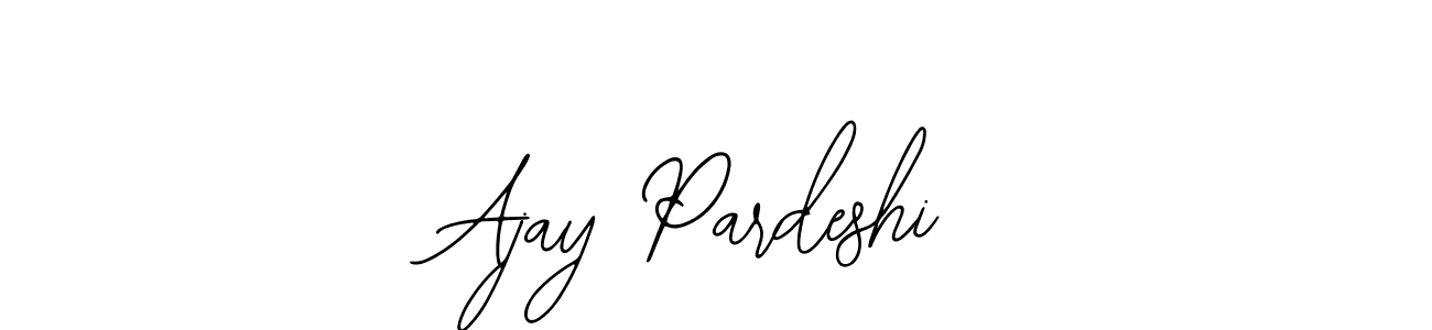 Use a signature maker to create a handwritten signature online. With this signature software, you can design (Bearetta-2O07w) your own signature for name Ajay Pardeshi. Ajay Pardeshi signature style 12 images and pictures png