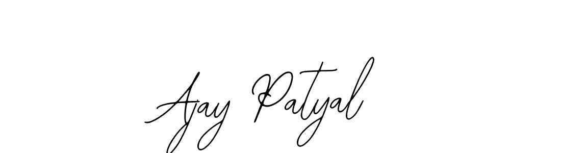 Use a signature maker to create a handwritten signature online. With this signature software, you can design (Bearetta-2O07w) your own signature for name Ajay Patyal. Ajay Patyal signature style 12 images and pictures png