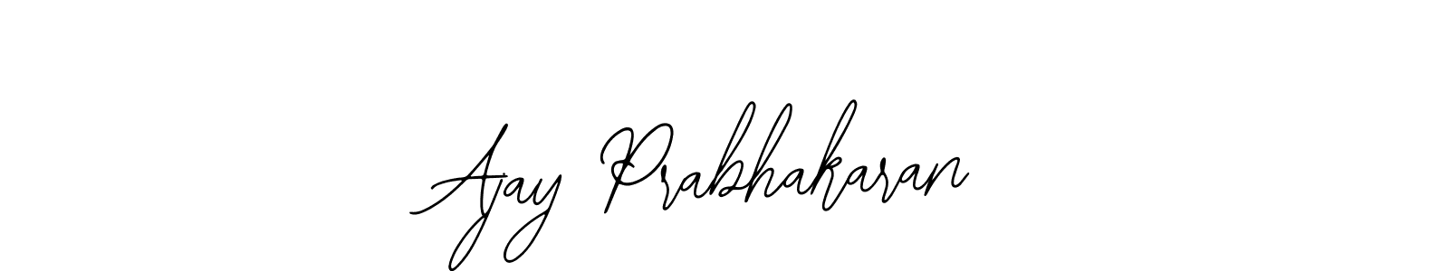 How to make Ajay Prabhakaran name signature. Use Bearetta-2O07w style for creating short signs online. This is the latest handwritten sign. Ajay Prabhakaran signature style 12 images and pictures png