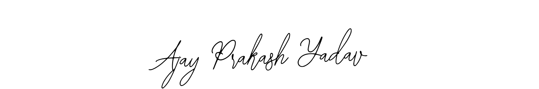 How to make Ajay Prakash Yadav name signature. Use Bearetta-2O07w style for creating short signs online. This is the latest handwritten sign. Ajay Prakash Yadav signature style 12 images and pictures png