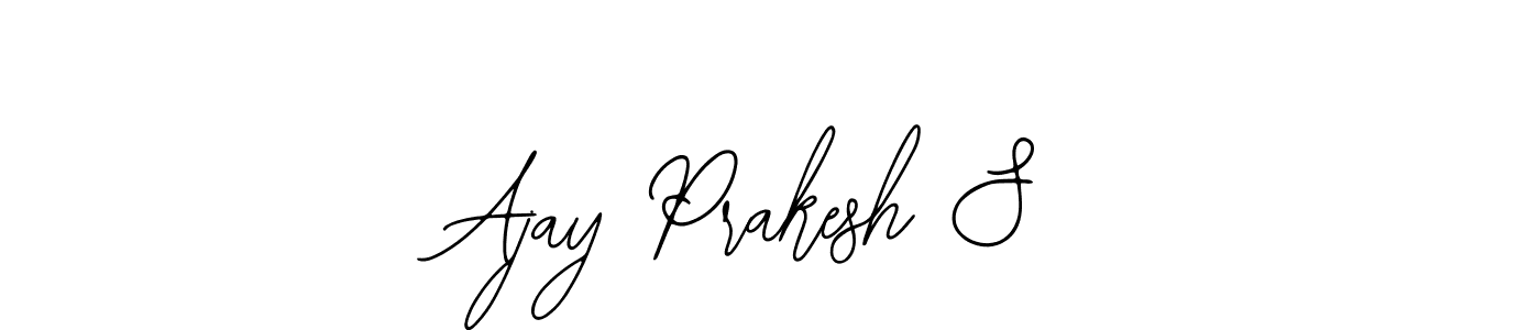 See photos of Ajay Prakesh S official signature by Spectra . Check more albums & portfolios. Read reviews & check more about Bearetta-2O07w font. Ajay Prakesh S signature style 12 images and pictures png