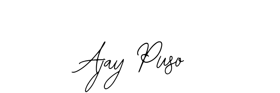 if you are searching for the best signature style for your name Ajay Puso. so please give up your signature search. here we have designed multiple signature styles  using Bearetta-2O07w. Ajay Puso signature style 12 images and pictures png