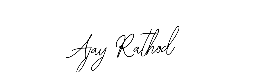 Similarly Bearetta-2O07w is the best handwritten signature design. Signature creator online .You can use it as an online autograph creator for name Ajay Rathod. Ajay Rathod signature style 12 images and pictures png