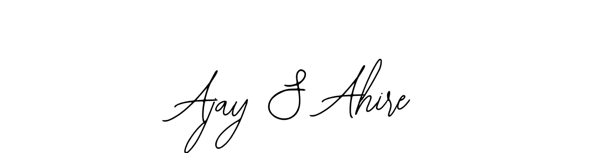 Use a signature maker to create a handwritten signature online. With this signature software, you can design (Bearetta-2O07w) your own signature for name Ajay S Ahire. Ajay S Ahire signature style 12 images and pictures png