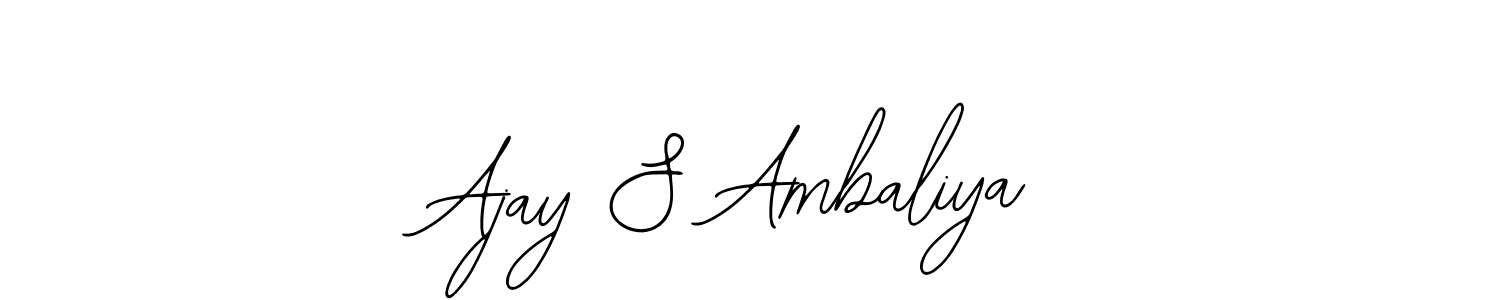 This is the best signature style for the Ajay S Ambaliya name. Also you like these signature font (Bearetta-2O07w). Mix name signature. Ajay S Ambaliya signature style 12 images and pictures png
