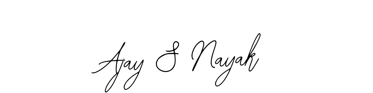 You should practise on your own different ways (Bearetta-2O07w) to write your name (Ajay S Nayak) in signature. don't let someone else do it for you. Ajay S Nayak signature style 12 images and pictures png