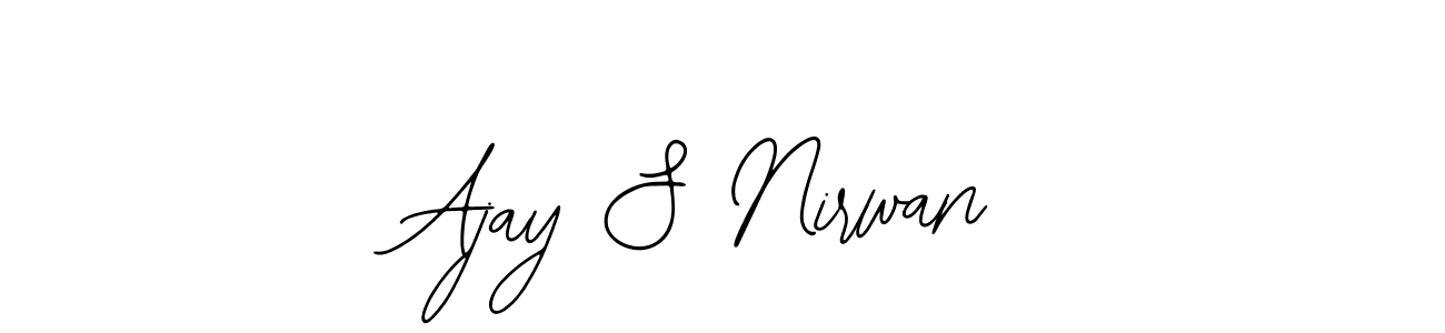 The best way (Bearetta-2O07w) to make a short signature is to pick only two or three words in your name. The name Ajay S Nirwan include a total of six letters. For converting this name. Ajay S Nirwan signature style 12 images and pictures png