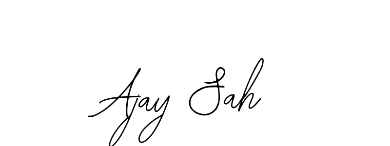 Make a beautiful signature design for name Ajay Sah. Use this online signature maker to create a handwritten signature for free. Ajay Sah signature style 12 images and pictures png