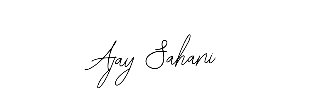 How to make Ajay Sahani signature? Bearetta-2O07w is a professional autograph style. Create handwritten signature for Ajay Sahani name. Ajay Sahani signature style 12 images and pictures png
