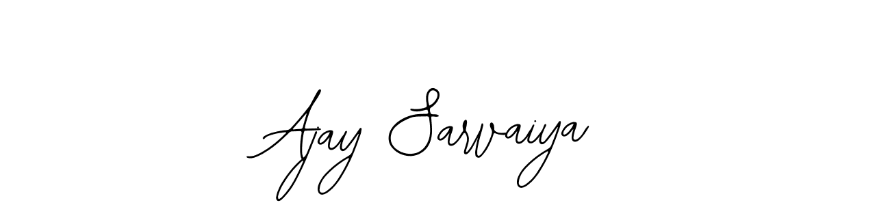 You should practise on your own different ways (Bearetta-2O07w) to write your name (Ajay Sarvaiya) in signature. don't let someone else do it for you. Ajay Sarvaiya signature style 12 images and pictures png