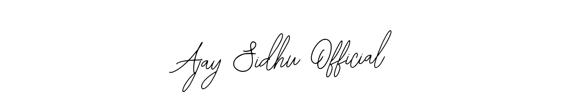 How to make Ajay Sidhu Official name signature. Use Bearetta-2O07w style for creating short signs online. This is the latest handwritten sign. Ajay Sidhu Official signature style 12 images and pictures png