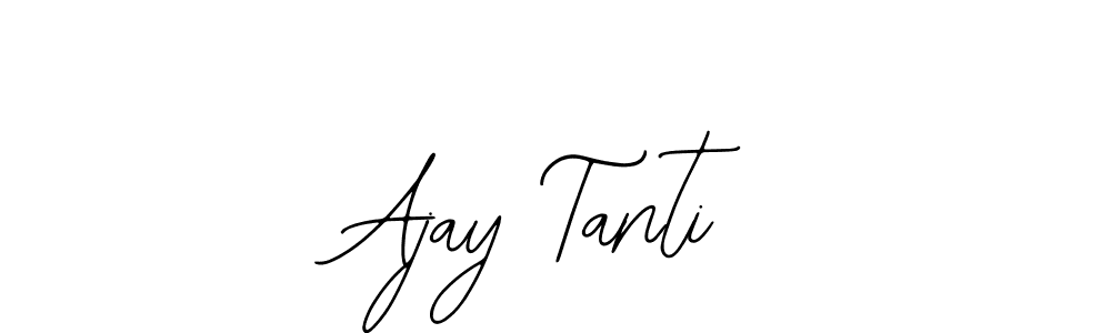 Bearetta-2O07w is a professional signature style that is perfect for those who want to add a touch of class to their signature. It is also a great choice for those who want to make their signature more unique. Get Ajay Tanti name to fancy signature for free. Ajay Tanti signature style 12 images and pictures png