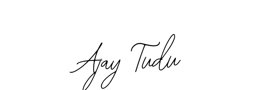 Bearetta-2O07w is a professional signature style that is perfect for those who want to add a touch of class to their signature. It is also a great choice for those who want to make their signature more unique. Get Ajay Tudu name to fancy signature for free. Ajay Tudu signature style 12 images and pictures png