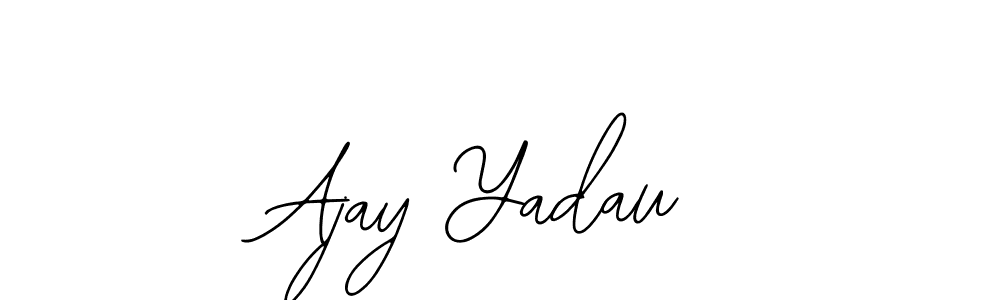 The best way (Bearetta-2O07w) to make a short signature is to pick only two or three words in your name. The name Ajay Yadau include a total of six letters. For converting this name. Ajay Yadau signature style 12 images and pictures png