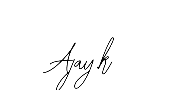 if you are searching for the best signature style for your name Ajay.k. so please give up your signature search. here we have designed multiple signature styles  using Bearetta-2O07w. Ajay.k signature style 12 images and pictures png