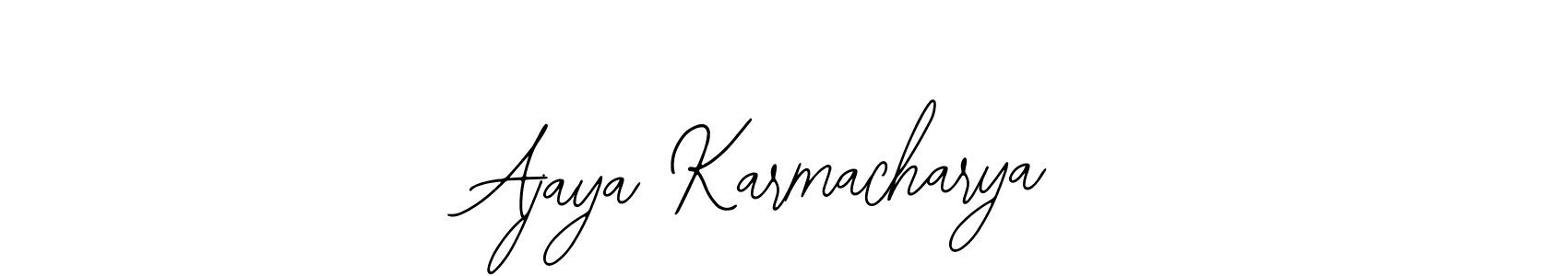 Also we have Ajaya Karmacharya name is the best signature style. Create professional handwritten signature collection using Bearetta-2O07w autograph style. Ajaya Karmacharya signature style 12 images and pictures png