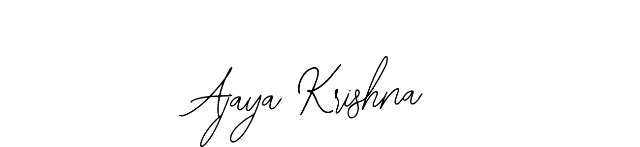 Similarly Bearetta-2O07w is the best handwritten signature design. Signature creator online .You can use it as an online autograph creator for name Ajaya Krishna. Ajaya Krishna signature style 12 images and pictures png