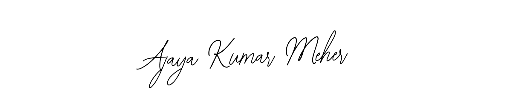 if you are searching for the best signature style for your name Ajaya Kumar Meher. so please give up your signature search. here we have designed multiple signature styles  using Bearetta-2O07w. Ajaya Kumar Meher signature style 12 images and pictures png