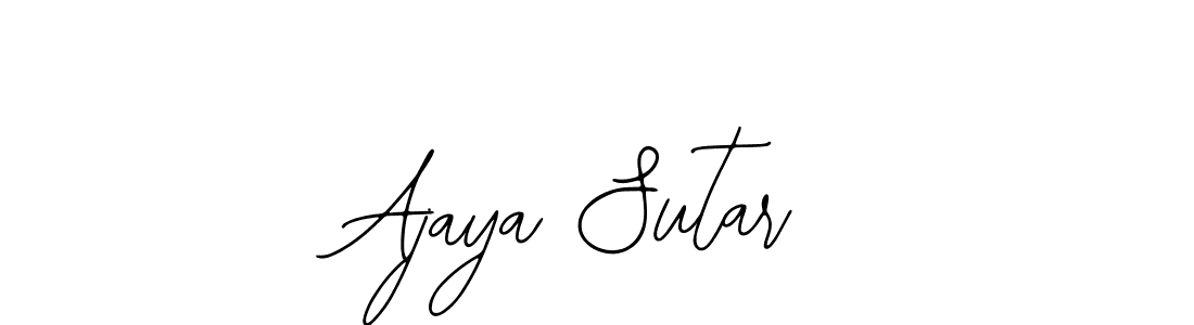 if you are searching for the best signature style for your name Ajaya Sutar. so please give up your signature search. here we have designed multiple signature styles  using Bearetta-2O07w. Ajaya Sutar signature style 12 images and pictures png