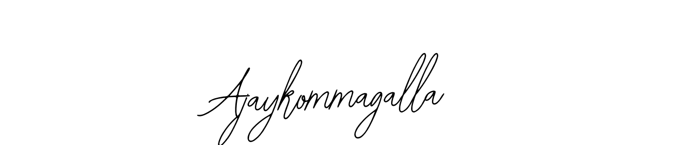 if you are searching for the best signature style for your name Ajaykommagalla. so please give up your signature search. here we have designed multiple signature styles  using Bearetta-2O07w. Ajaykommagalla signature style 12 images and pictures png