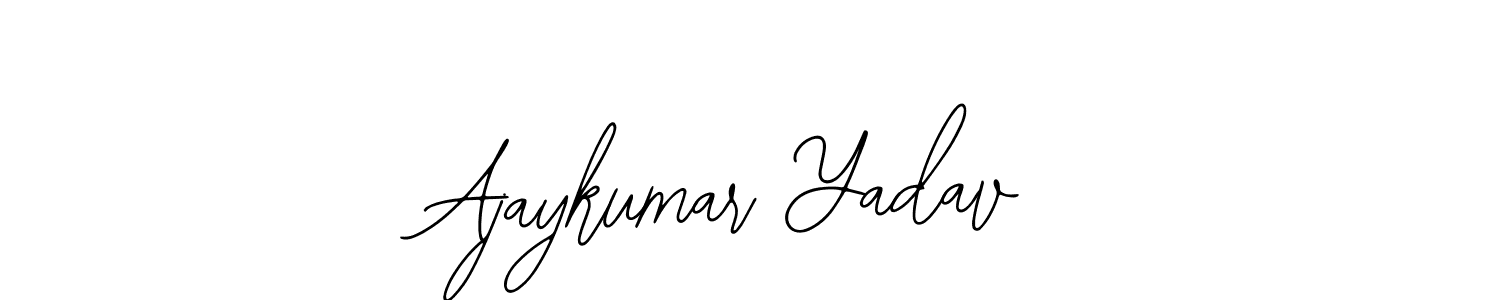 Use a signature maker to create a handwritten signature online. With this signature software, you can design (Bearetta-2O07w) your own signature for name Ajaykumar Yadav. Ajaykumar Yadav signature style 12 images and pictures png