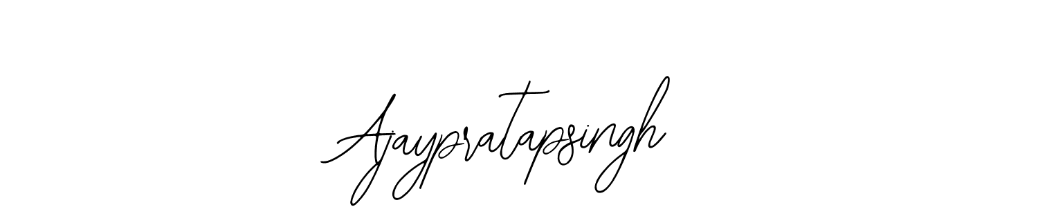 You should practise on your own different ways (Bearetta-2O07w) to write your name (Ajaypratapsingh) in signature. don't let someone else do it for you. Ajaypratapsingh signature style 12 images and pictures png