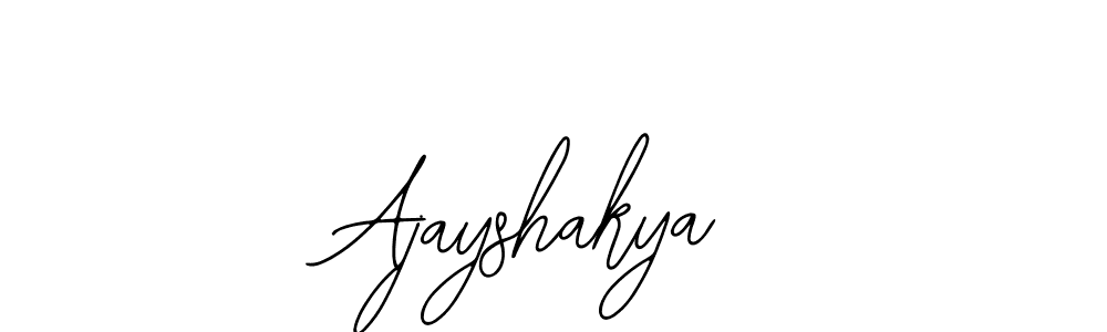 How to make Ajayshakya name signature. Use Bearetta-2O07w style for creating short signs online. This is the latest handwritten sign. Ajayshakya signature style 12 images and pictures png