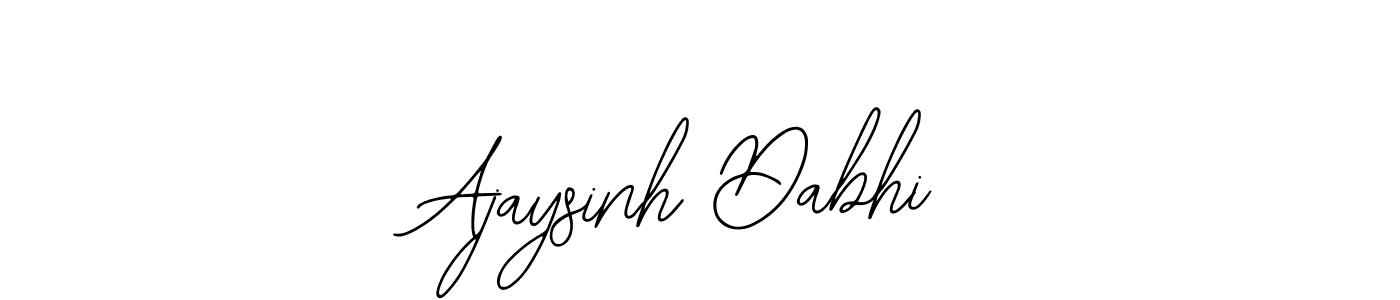 How to make Ajaysinh Dabhi signature? Bearetta-2O07w is a professional autograph style. Create handwritten signature for Ajaysinh Dabhi name. Ajaysinh Dabhi signature style 12 images and pictures png