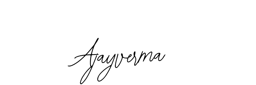 How to make Ajayverma name signature. Use Bearetta-2O07w style for creating short signs online. This is the latest handwritten sign. Ajayverma signature style 12 images and pictures png