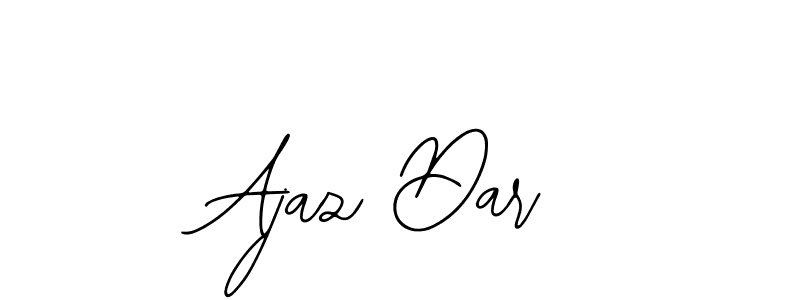 You should practise on your own different ways (Bearetta-2O07w) to write your name (Ajaz Dar) in signature. don't let someone else do it for you. Ajaz Dar signature style 12 images and pictures png