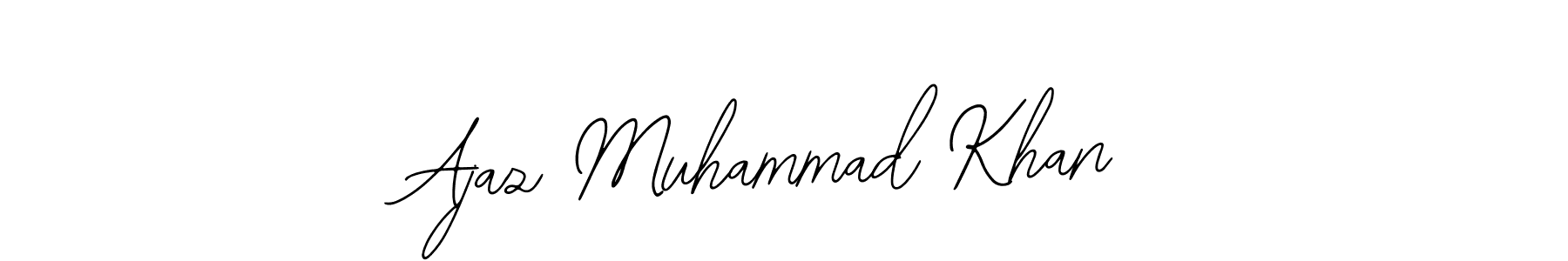 How to make Ajaz Muhammad Khan name signature. Use Bearetta-2O07w style for creating short signs online. This is the latest handwritten sign. Ajaz Muhammad Khan signature style 12 images and pictures png