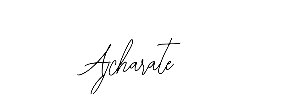 How to make Ajcharate signature? Bearetta-2O07w is a professional autograph style. Create handwritten signature for Ajcharate name. Ajcharate signature style 12 images and pictures png