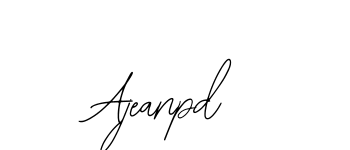 The best way (Bearetta-2O07w) to make a short signature is to pick only two or three words in your name. The name Ajeanpd include a total of six letters. For converting this name. Ajeanpd signature style 12 images and pictures png