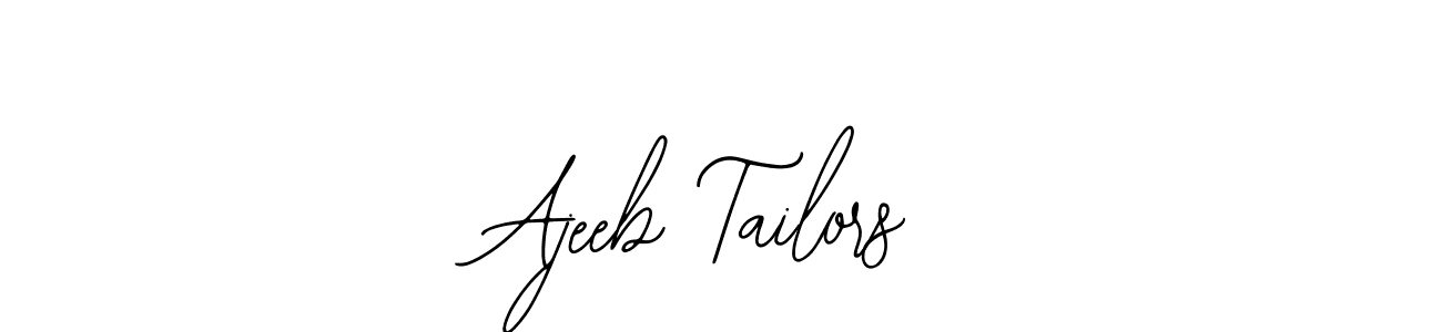 Create a beautiful signature design for name Ajeeb Tailors. With this signature (Bearetta-2O07w) fonts, you can make a handwritten signature for free. Ajeeb Tailors signature style 12 images and pictures png