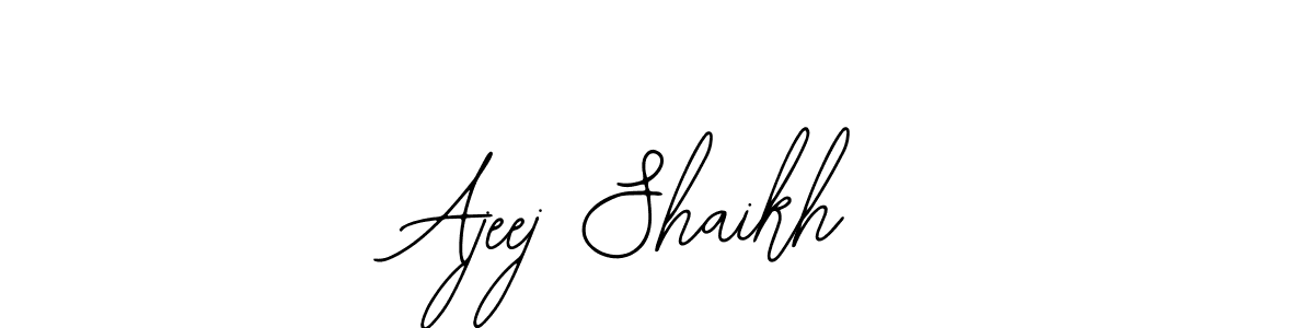 Make a beautiful signature design for name Ajeej Shaikh. Use this online signature maker to create a handwritten signature for free. Ajeej Shaikh signature style 12 images and pictures png