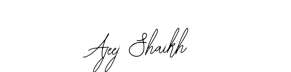 You can use this online signature creator to create a handwritten signature for the name Ajeej Shaikh. This is the best online autograph maker. Ajeej Shaikh signature style 12 images and pictures png