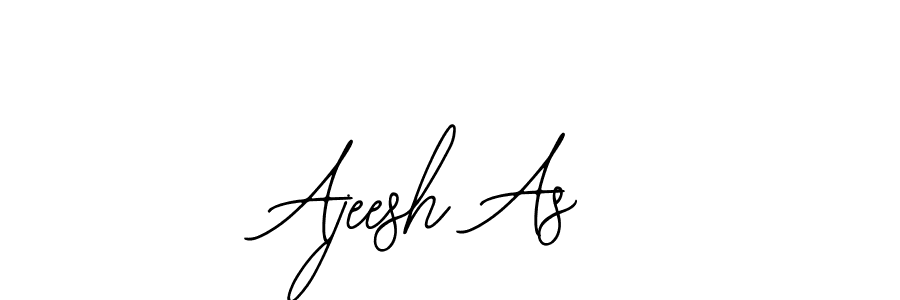 Design your own signature with our free online signature maker. With this signature software, you can create a handwritten (Bearetta-2O07w) signature for name Ajeesh As. Ajeesh As signature style 12 images and pictures png