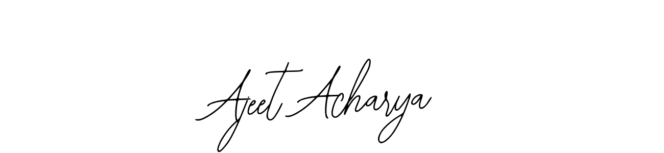 How to make Ajeet Acharya signature? Bearetta-2O07w is a professional autograph style. Create handwritten signature for Ajeet Acharya name. Ajeet Acharya signature style 12 images and pictures png