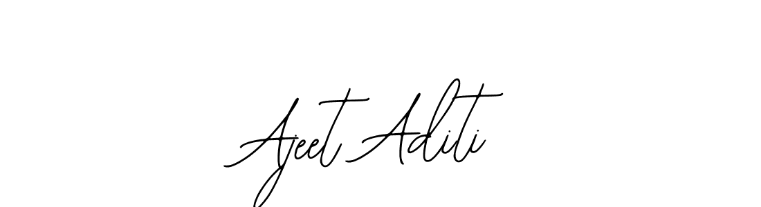 Similarly Bearetta-2O07w is the best handwritten signature design. Signature creator online .You can use it as an online autograph creator for name Ajeet Aditi. Ajeet Aditi signature style 12 images and pictures png